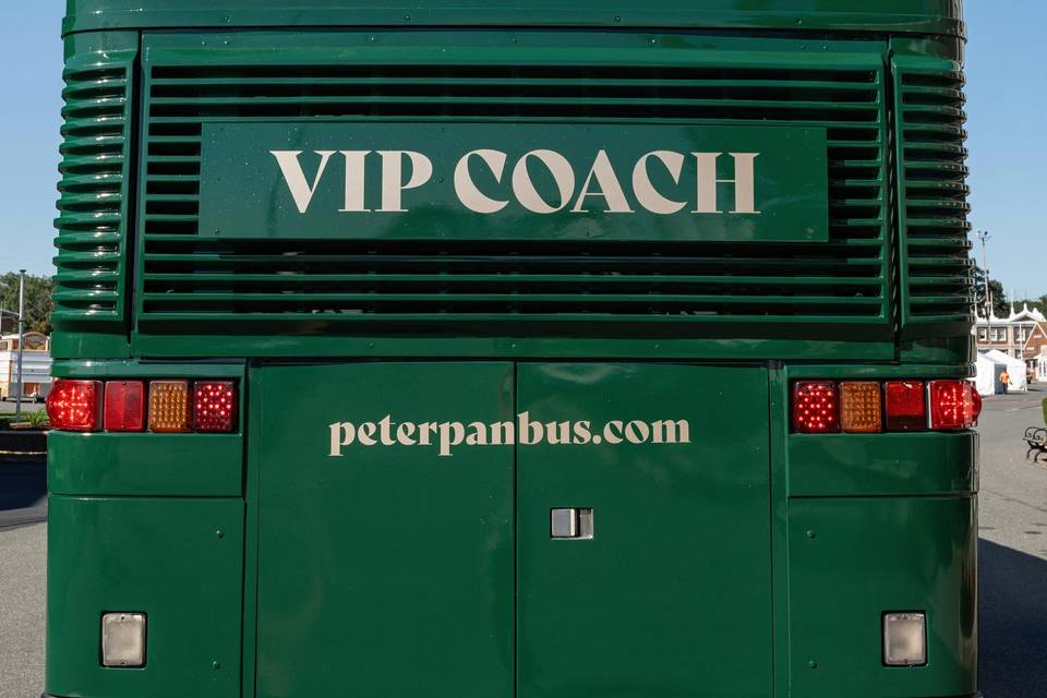 Exterior of our VIP Coach
