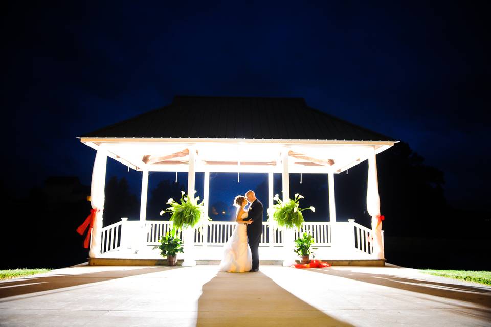 A gazebo ceremony