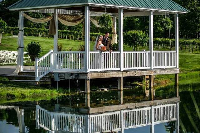 A gazebo ceremony