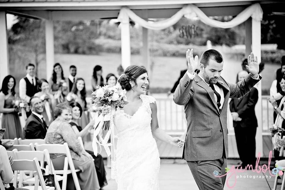 A gazebo ceremony