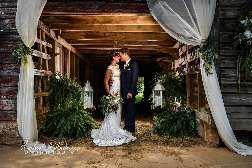 A barn ceremony