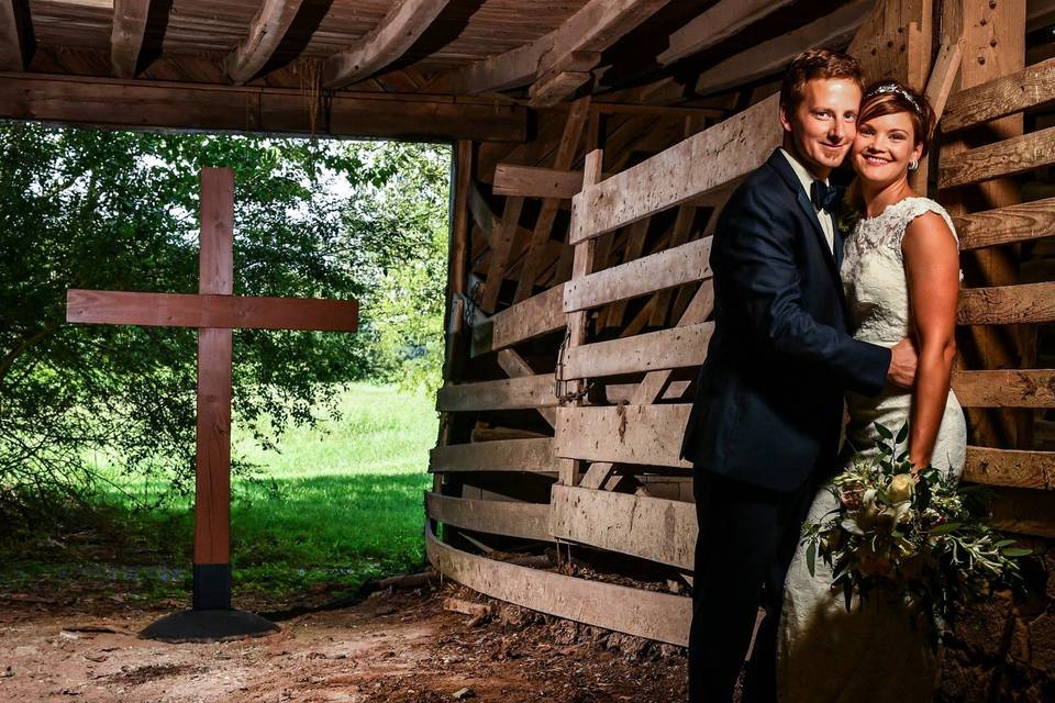 A barn ceremony