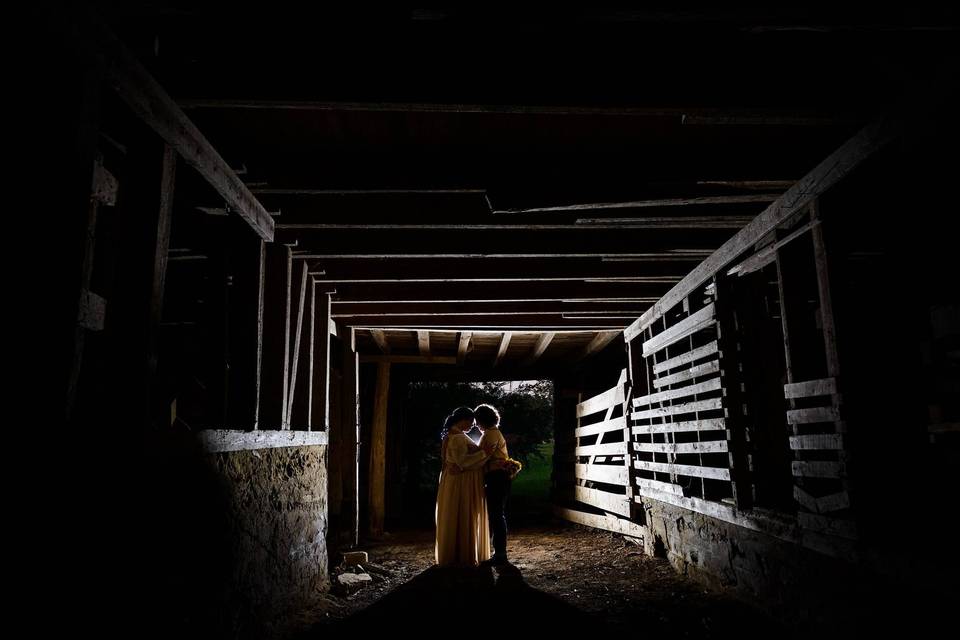 A barn ceremony