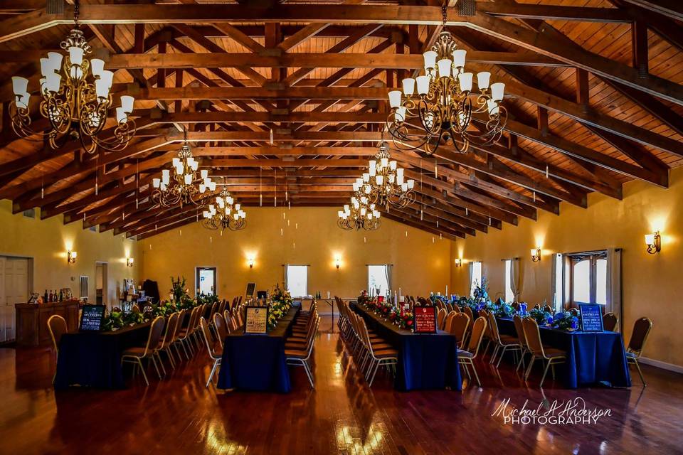 Inside the ballroom