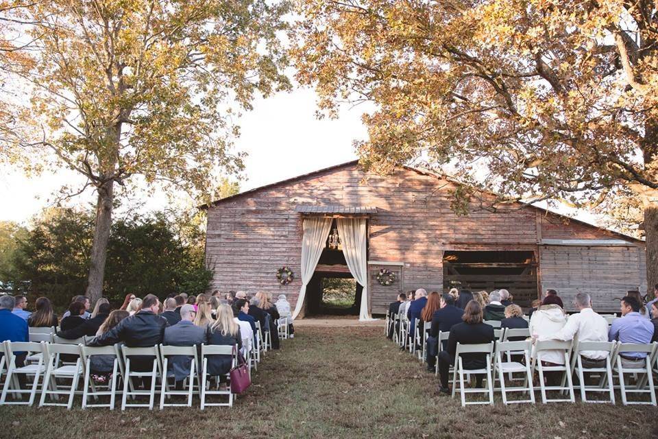 A barn ceremony