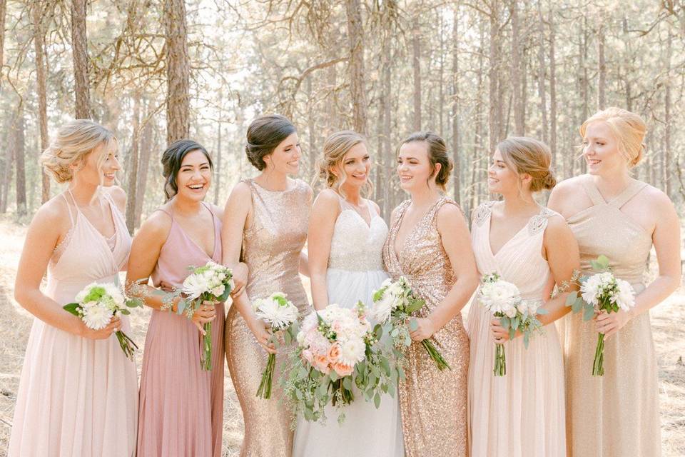 Bride tribe, bridesmaids