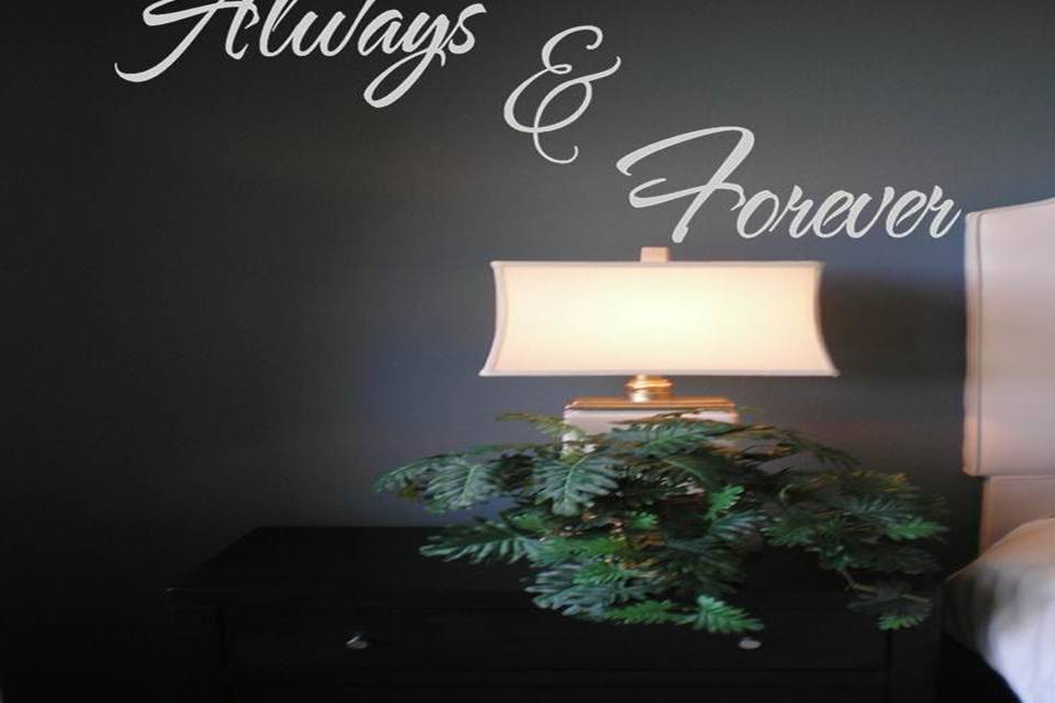 Touch of Beauty Designs' Custom Wedding Decals