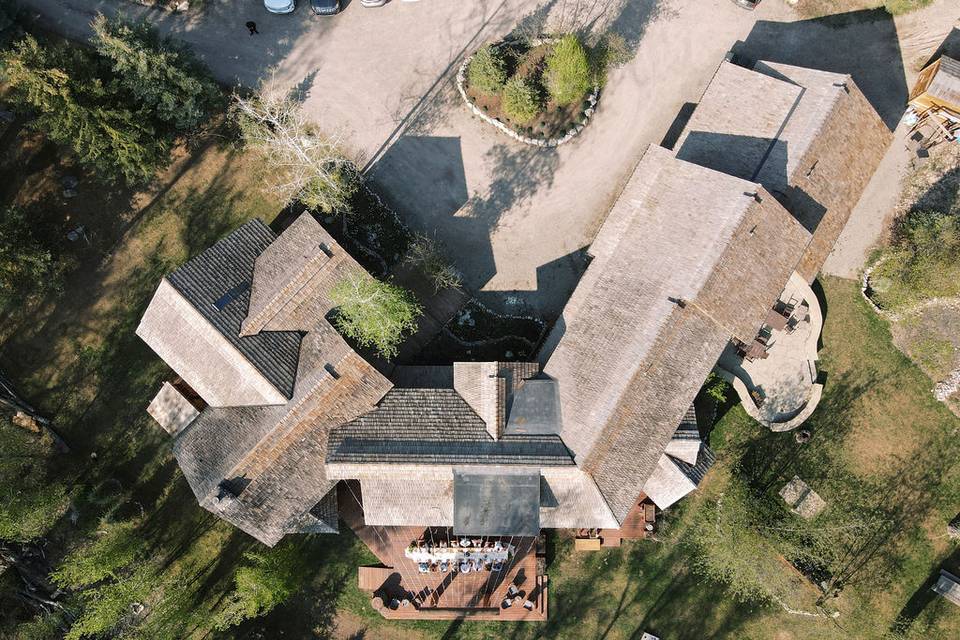 Aerial View of Bentwood Inn
