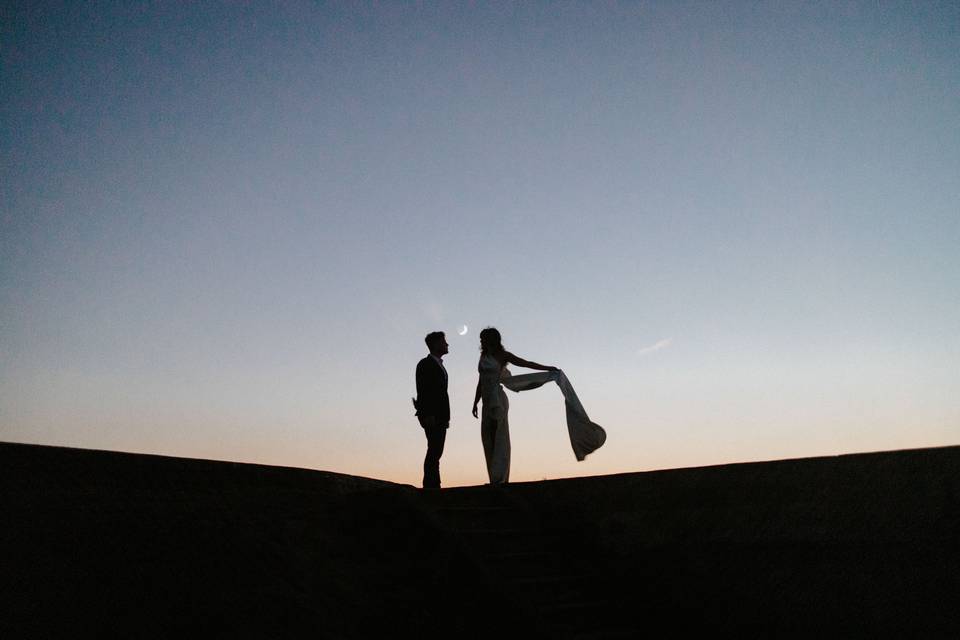 Wedding Photo Silhouette