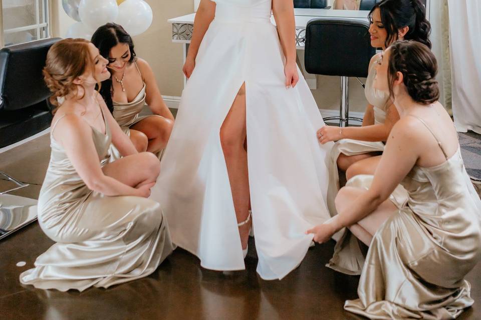 Getting ready- dress