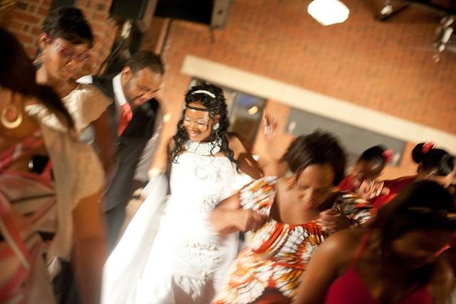 Wedding crowd