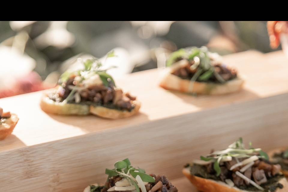 Mushroom Toast, Pesto & Parm