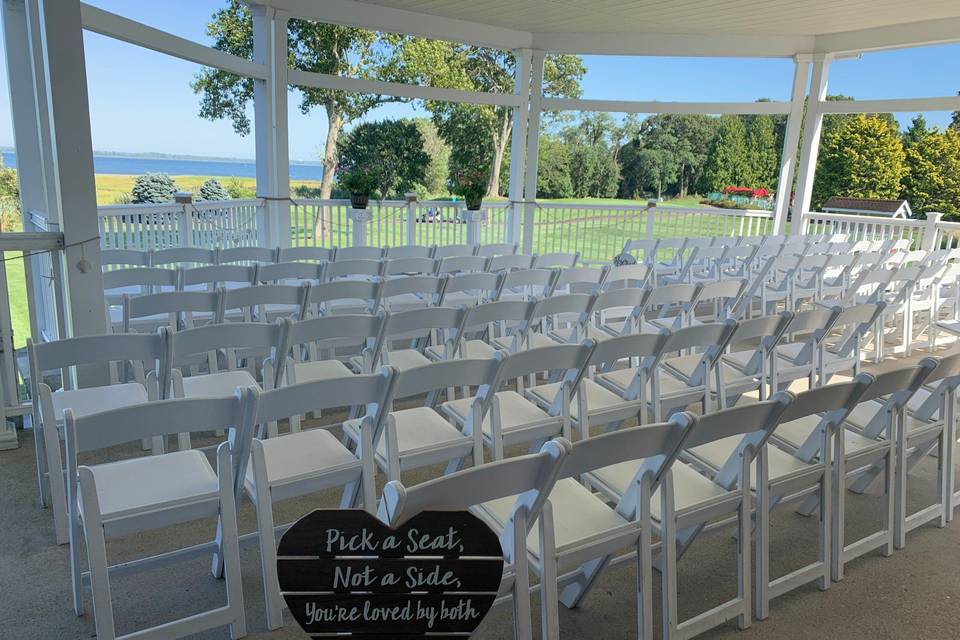 Outside deck ceremony