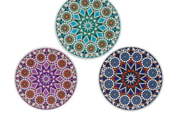 Coasters Turquoise Blue Purple