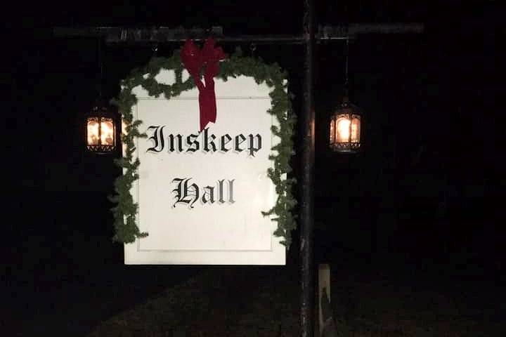 Inskeep Hall Sign Christmas
