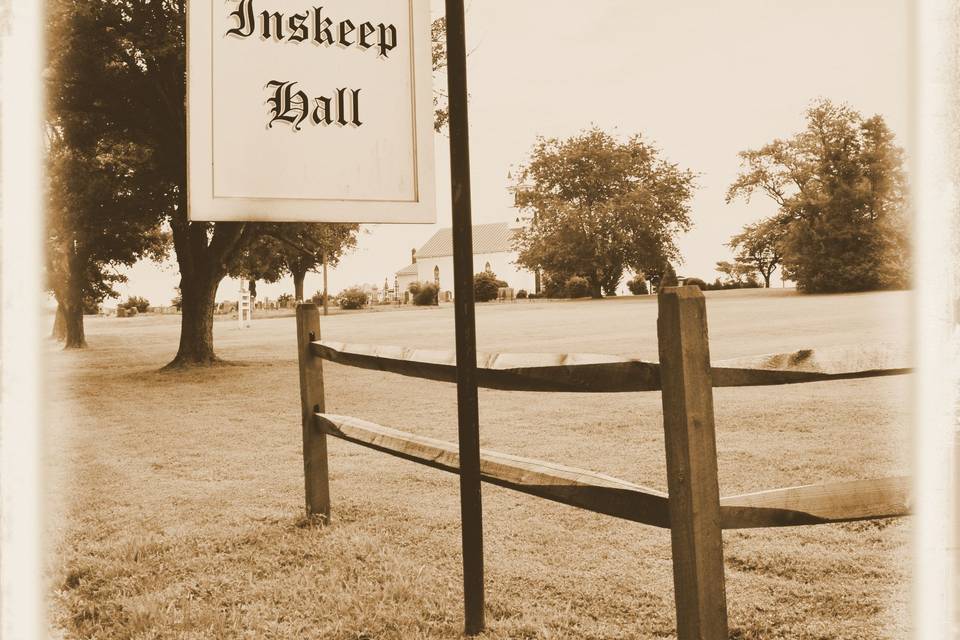 Inskeep Hall Sign