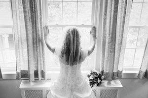 Bride in room