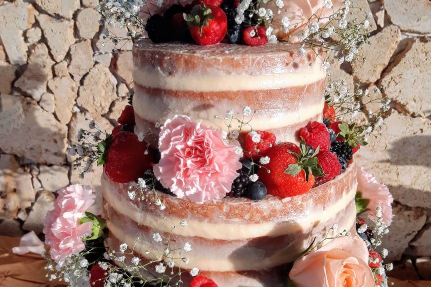 Nude Cake with Fruits