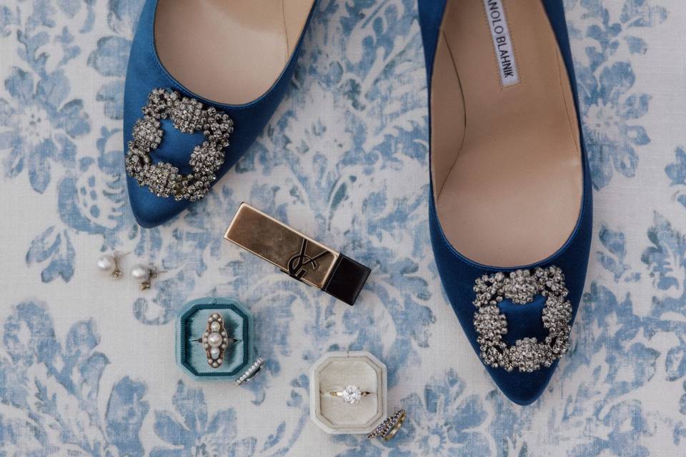 Blue Wedding Shoes