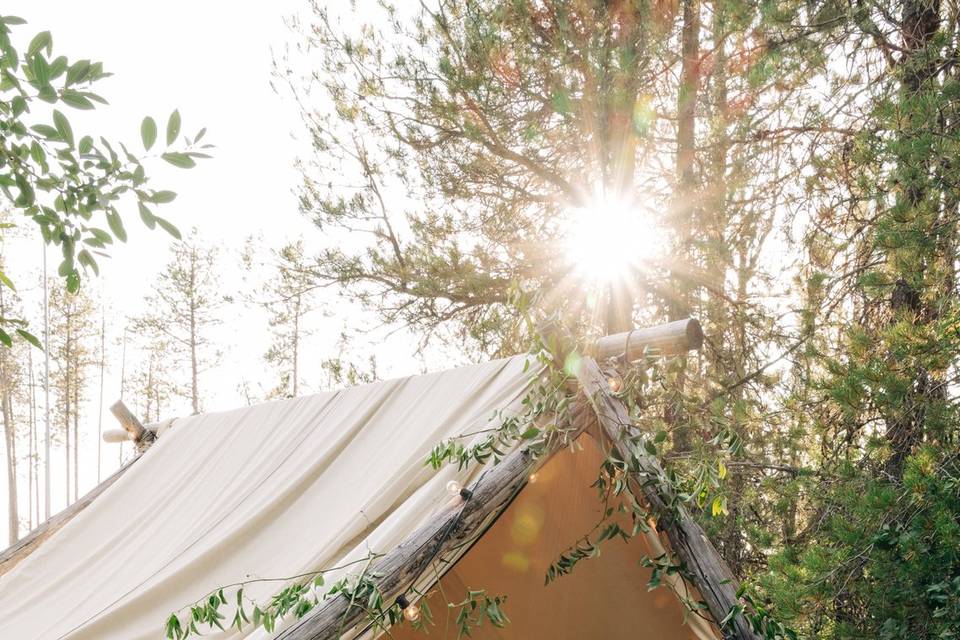 Micro Wedding Canvas Tent
