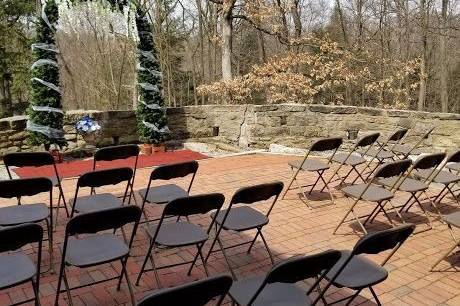 Wedding ceremony area set-up