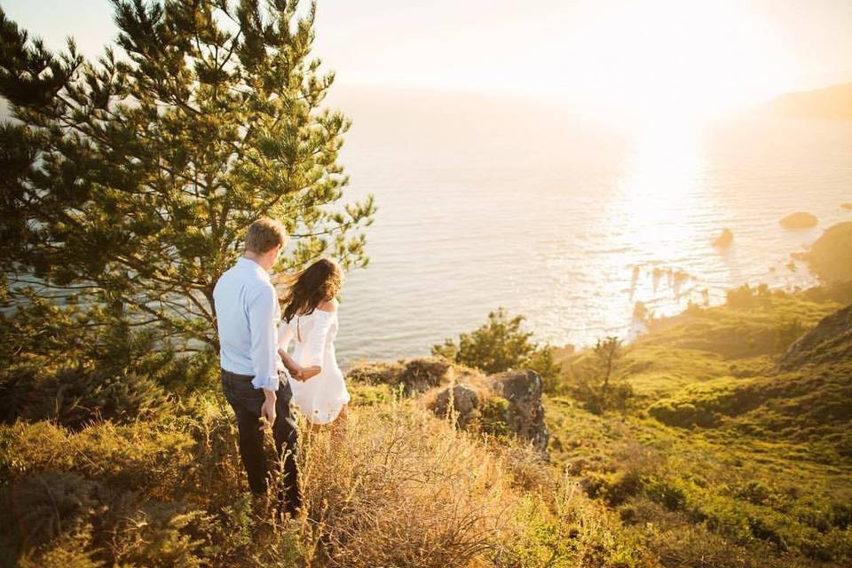 Muir beach overlook engagement