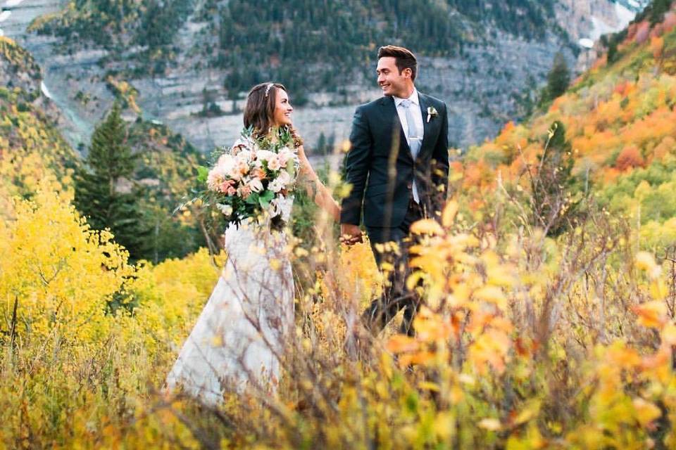 Zion overlook engagement