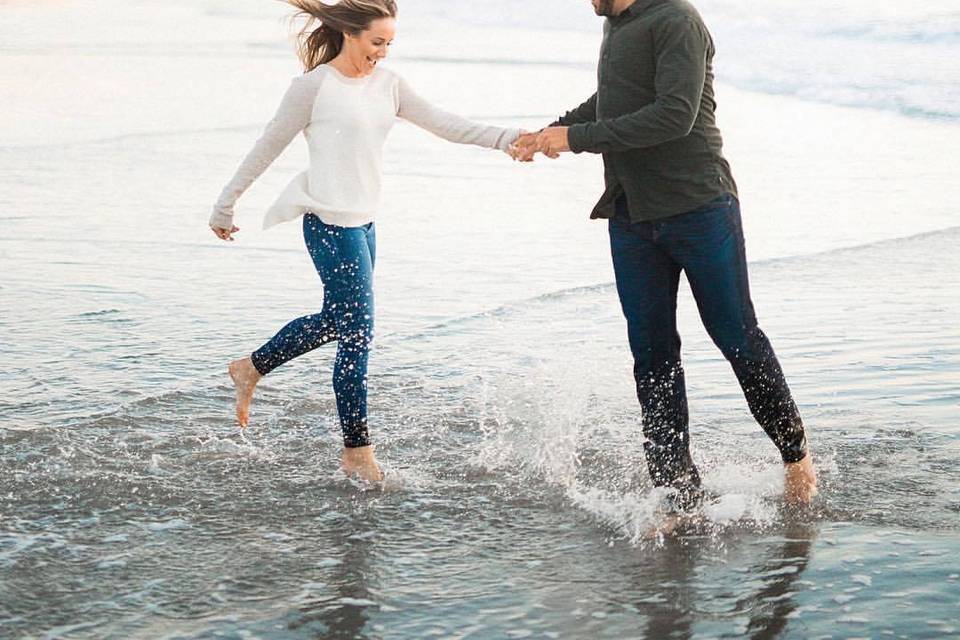 Carlsbad beach engagement