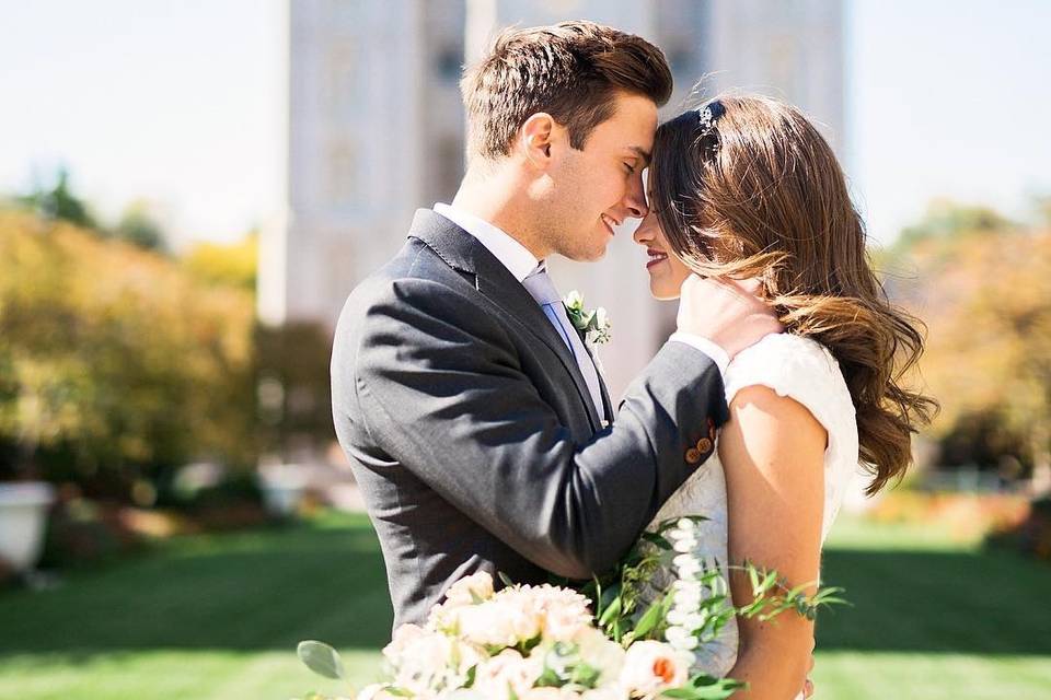 Slc temple wedding