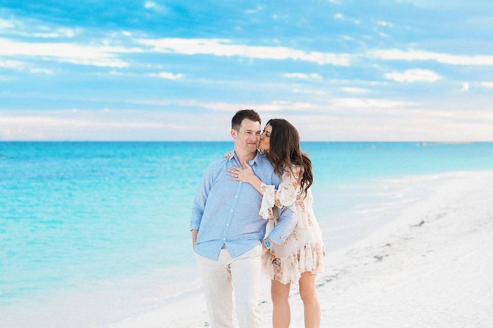 Mexico beach engagement