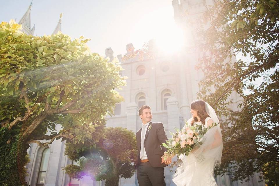 Salt lake temple wedding