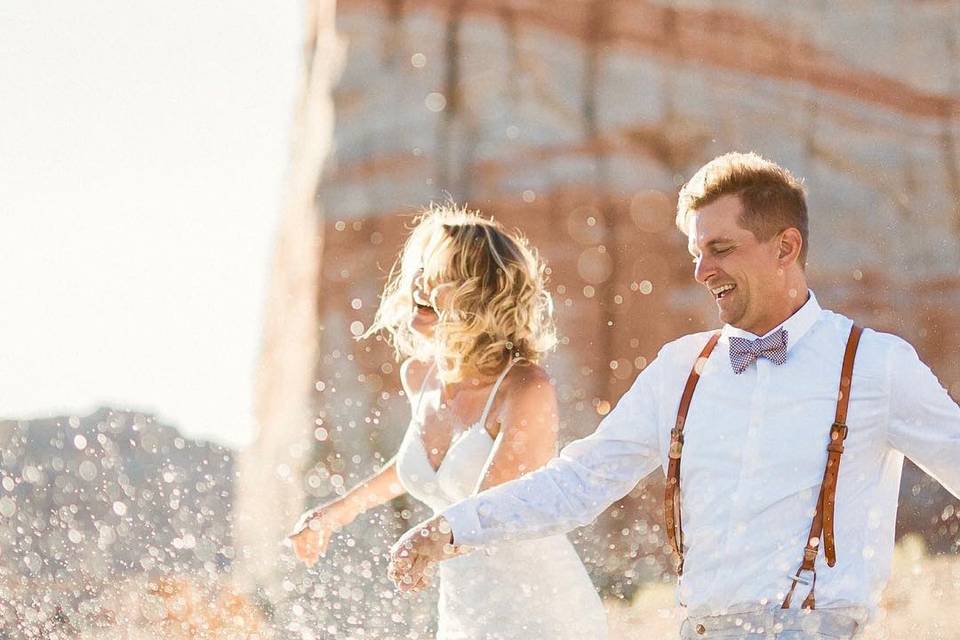 Lake powell utah wedding