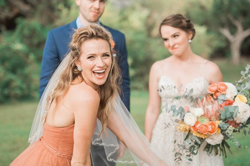 Funny bridesmaid