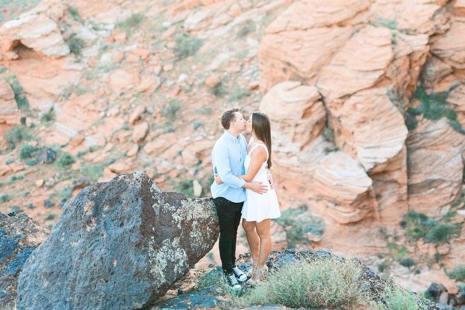 Snow canyon engagement