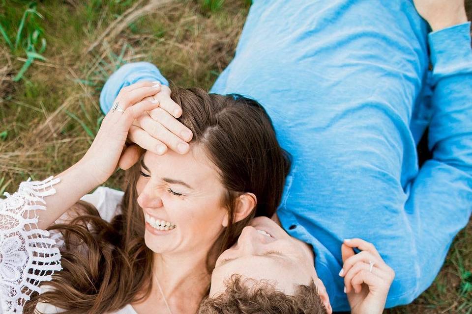 Half-moon bay engagement