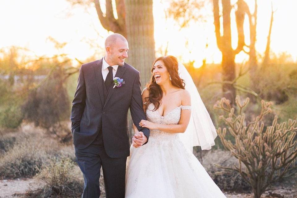 Phoenix cactus wedding