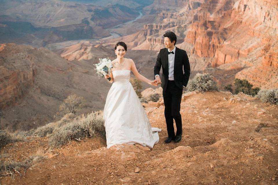 Snow canyon wedding