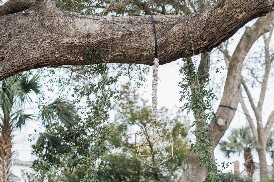 Swing at wedding