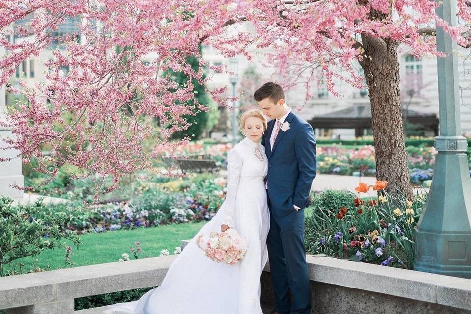 Slc temple wedding