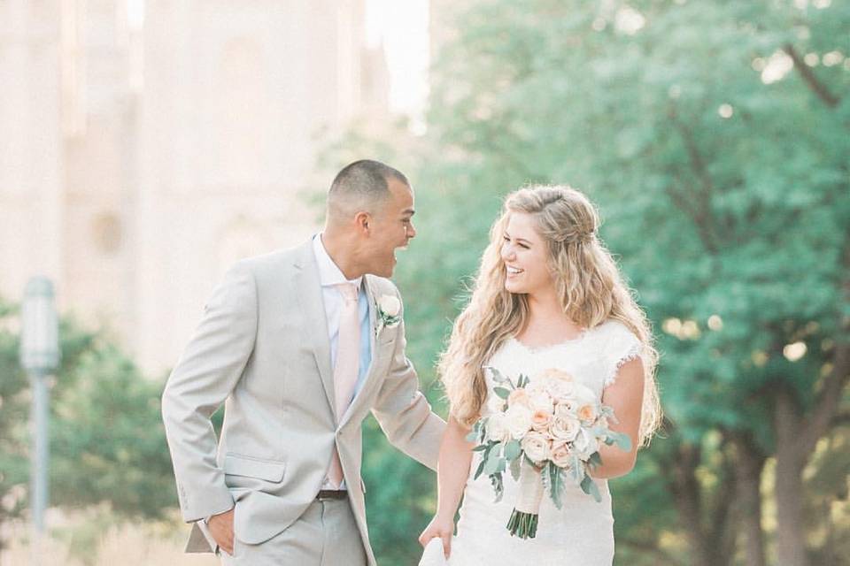 Salt lake temple wedding