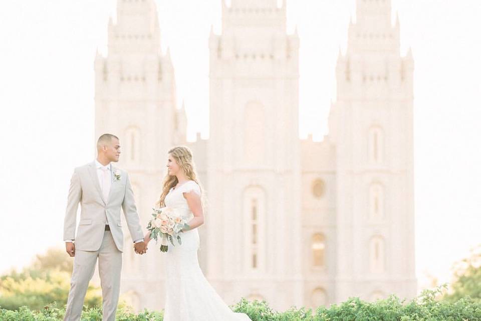 Salt lake temple wedding