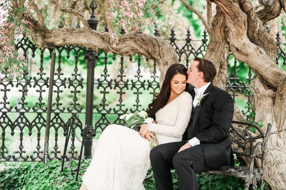 Slc temple wedding