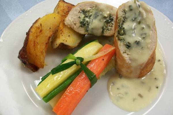 Chicken Medallions Stuffed With Spinach & Ricotta Cheese