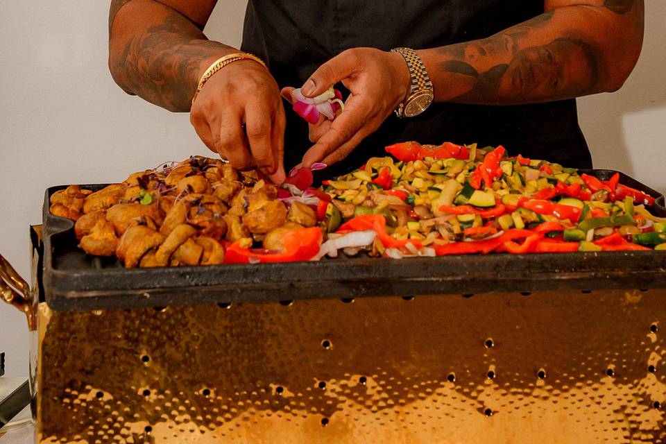 Chef Abi at an event