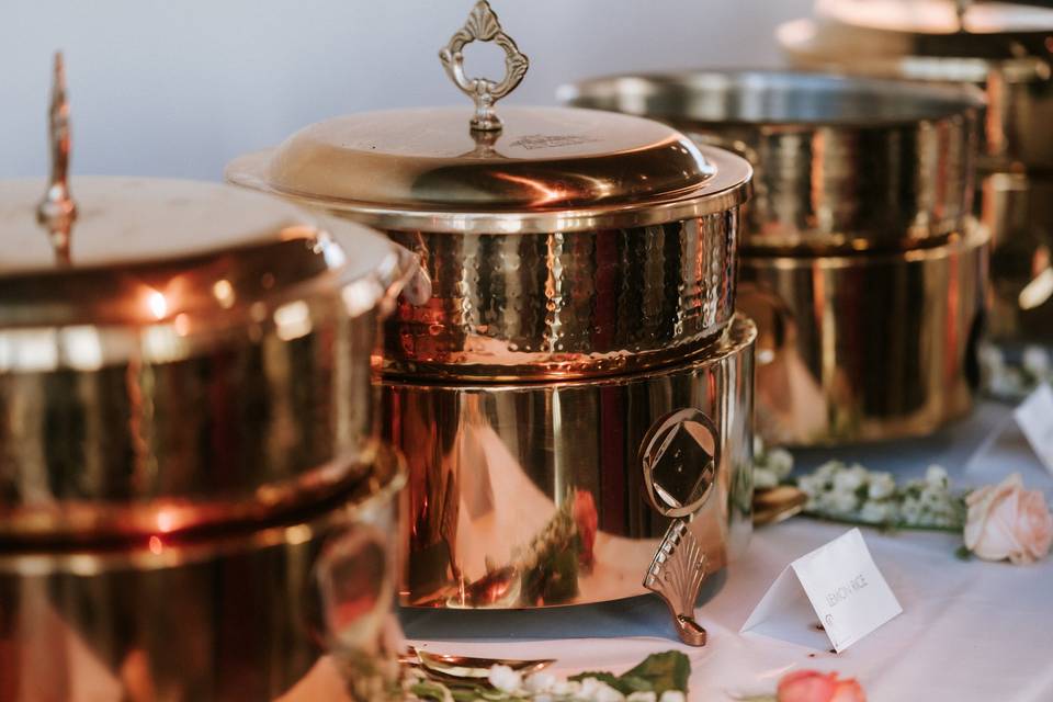 Gold Chaffing Dishes