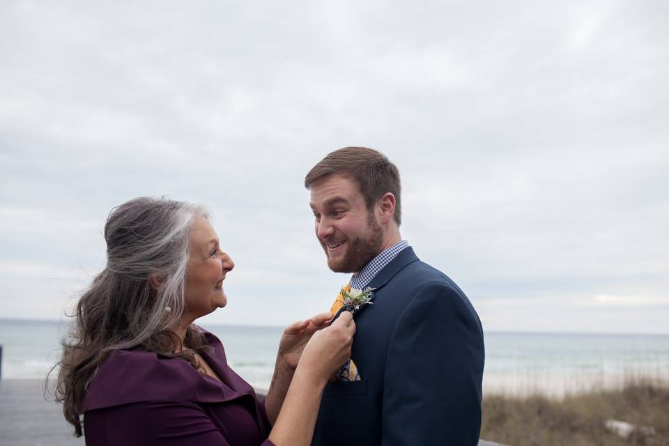 Groom with guest