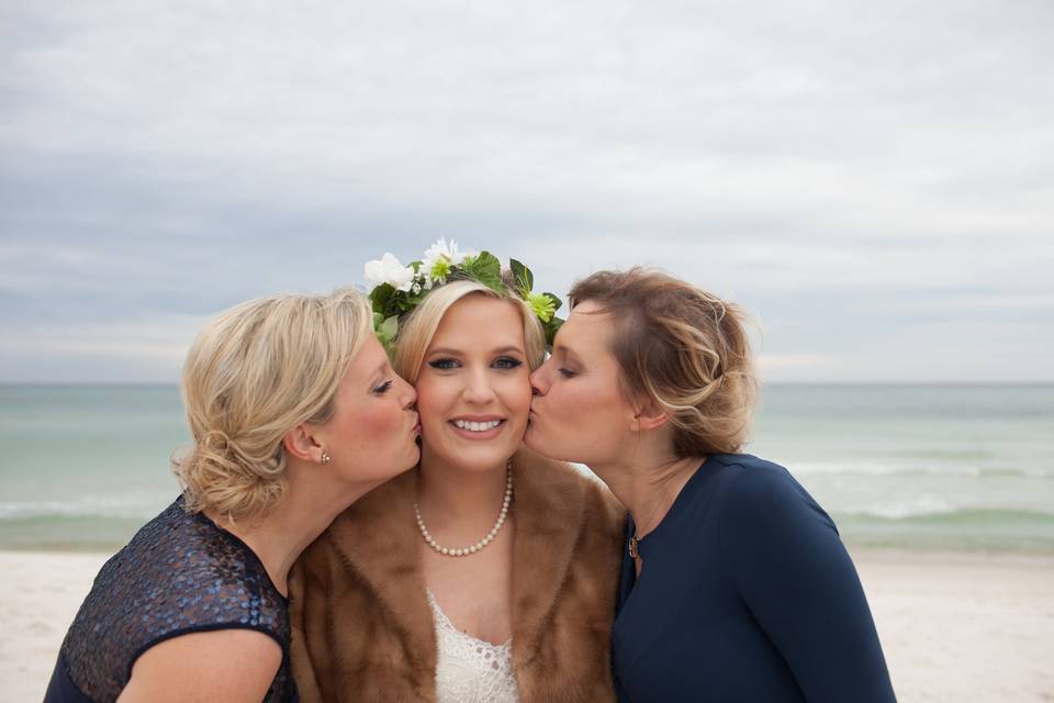 Bride with her guests