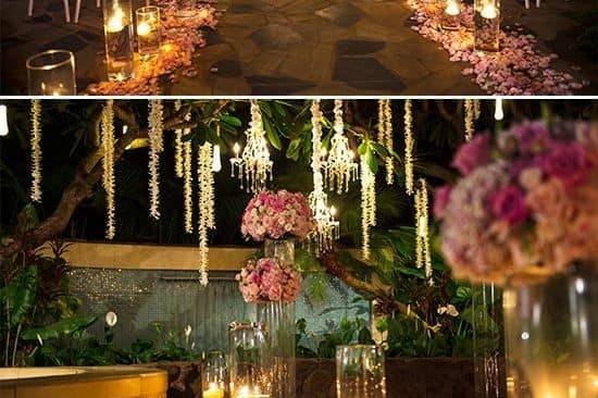 Sunset wedding decorations