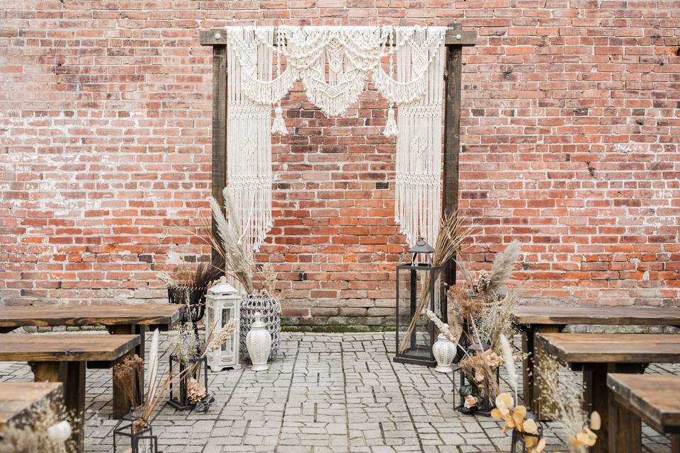 Backdrops + Aisle Decor