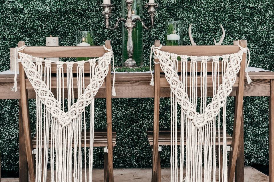 Macrame Chair Covers